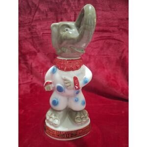 Jim Beam Elephant Clown Beamstrophy Whiskey Decanter – Regal China 1960s